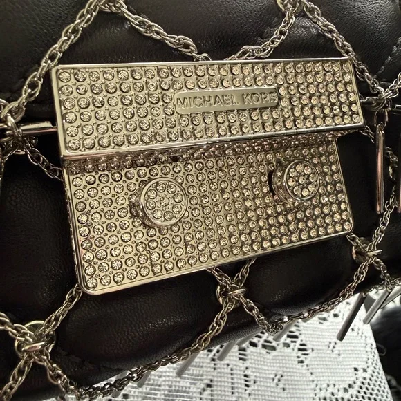 Michael Kors Quilted Leather Chain Nouveau Tango Sloan Shoulder Bag